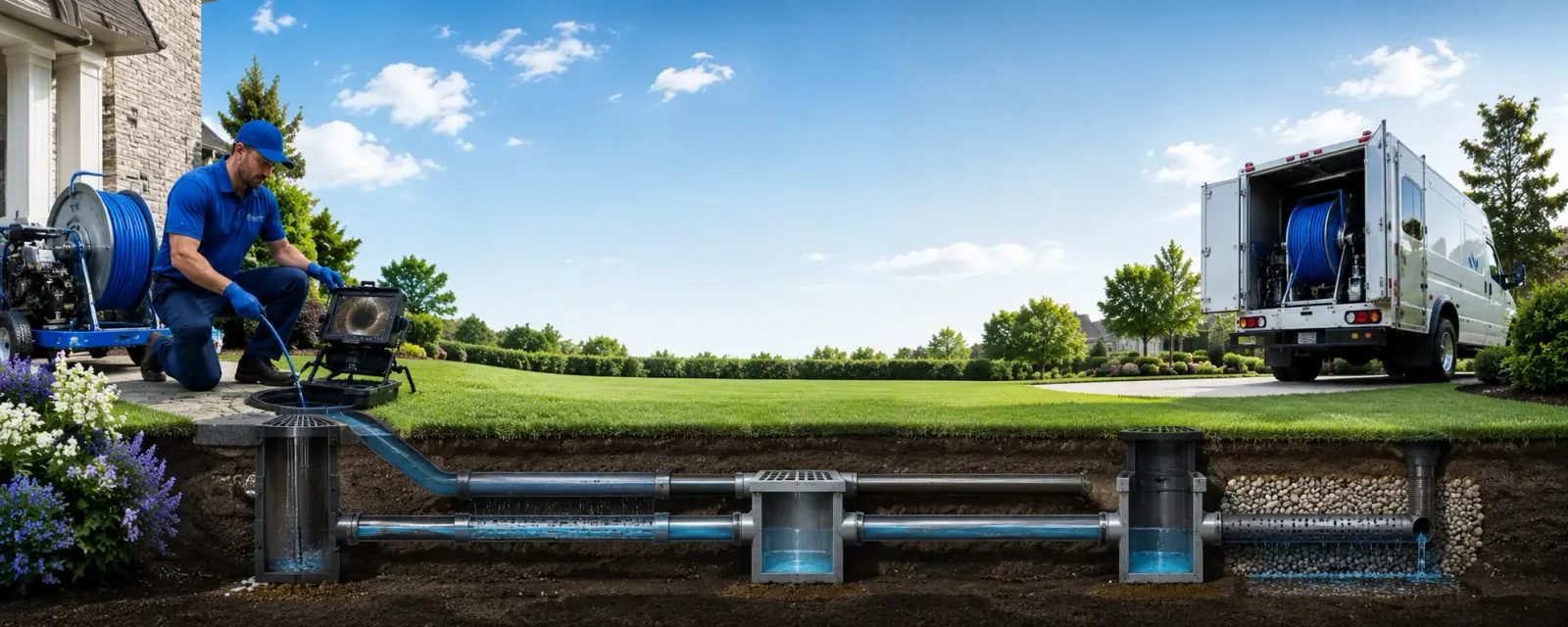 Outdoor drain cleaning information for Stringer, MS
